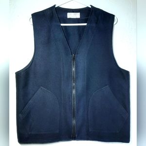 EUC CC Filson Vintage Size Medium Dark Blue Mackinaw Vest Liner With Pockets